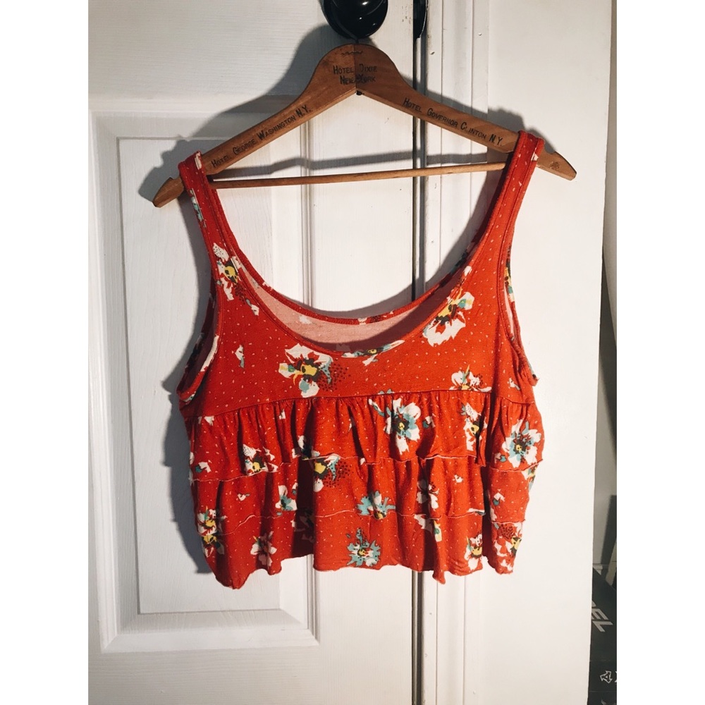Cute floral crop top